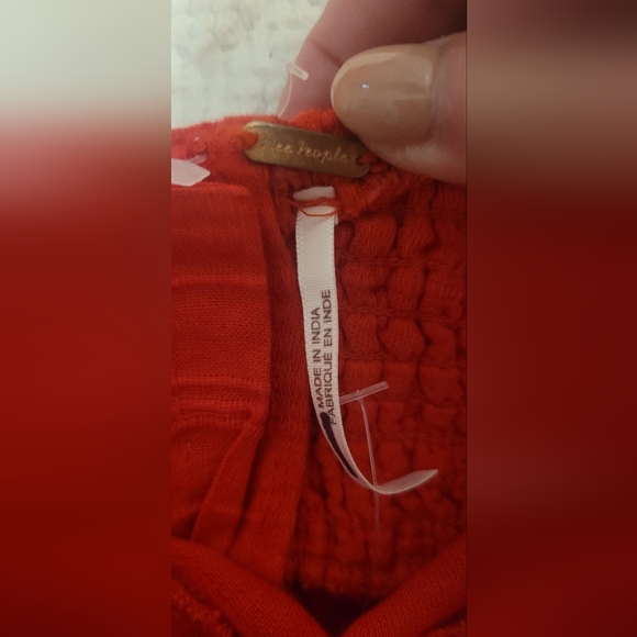 Free People Red Dress with Flower/Rose - Picture 14 of 15